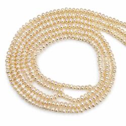  Margele Perle de Cultura Albe Rondele 2-3x3-4 mm Lungime Sirag 38 cm DIY