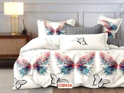 East Comfort Lenjerii de pat dublu din finet cu 6 piese CM434 Lenjerie de pat