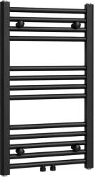 Cerano - Benito fürdőszobai radiátor - központi csatlakozás 50mm/oldal - 265 W - matt fekete - 700x450 mm (CER-401729)