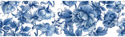 Takoy Nyomtatott dizájnos gumi 5cm blue flowers