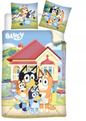 Bluey Neighborhood gyerek, ovis ágyneműhuzat 100×135cm, 40×60 cm (JFK108803) - oliviashop