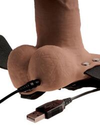Fetish Fantasy Strap-on Hollow Vibrator Fetish Fantasy, 10 Vibratii, Ham Reglabil, Reincarcabil