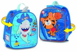  Ghiozdan prescolari Mitama, 2 fete, design baieti, rechin/tigrisor (MI064904)