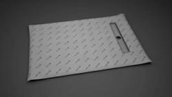 Sistem de dus fara cadita, cu rigola Radaway RadaDrain pe marginea scurta 120x80 cm (5DLB1208A,5R055B,5SL1)