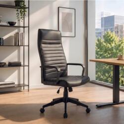 IV Interior Concept Scaun de birou pivotant LAZIO piele sintetica neagra (A-48703 VC)