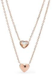 Fossil Colier Fossil Vintage Glitz Double Heart JOF00465791