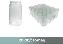  Konzerves üveg 370 ml-es TO63 zárású IMP /Az ár a lapkát NEM tartalmazza! / (20db-os kiszerelés)