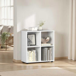 Adore Biblioteca Joasa Adore Cubic, Alb - Stejar, 70x72x30 cm (KTP-022-BB-1) Biblioteca