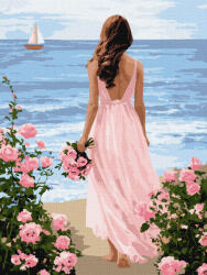Ideyka Set pictura pe numere, cu sasiu, Mare si culori pastel, 30x40 cm (KHO8767)