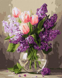 Ideyka Set pictura pe numere, cu sasiu, Dansul petalelor de primavara 40x50 cm (KHO3362)