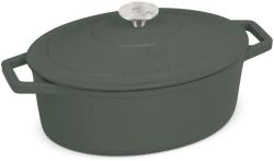 Berlinger Haus Ovális öntöttvas pecsenyesütő (4.65 L) | Berlinger Haus Matte Green Collection BH/6545 (BH/6545)