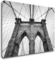 Impresi Kép Brooklyn bridge black and white - 70 x 50 cm