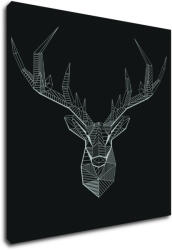 Impresi Kép Deer black and white - 60 x 60 cm