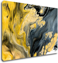 Impresi Kép Yellow grey abstract2 - 70 x 50 cm