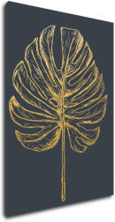 Impresi Kép Golden leaf dark background - 50 x 70 cm