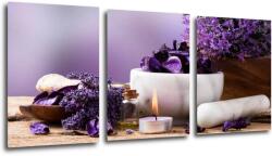 Impresi Kép Lavender still life - 150 x 70 cm (3-részes)