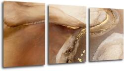 Impresi Kép Golden Beige Fluid - 150 x 70 cm (3-részes)