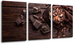 Impresi Kép Chocolate on wood - 120 x 60 cm (3-részes)