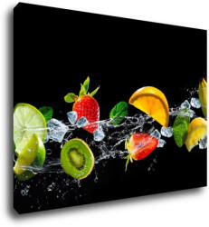 Impresi Kép Fruit black background - 70 x 50 cm