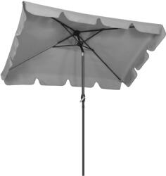 Brius Umbrela terasa sau gradina reglabila, inclinare 2 directii, protectie UV UPF 50+, 195x122 cm, gri deschis (GU-0038)