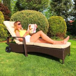 Avenberg Șezlong de relaxare pentru grădină Avenberg HAVANA - Maro