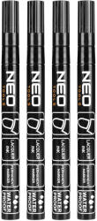 NEO TOOLS Set 4 markere permanente pentru constructii NEO TOOLS, negre, rezistente la apa (13-852)