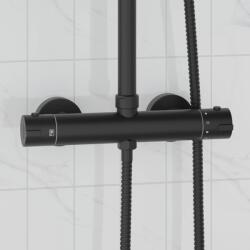vidaXL Термостатичен душ миксер Неръждаема стомана 201 27 x 8 x 6 см (42028285)