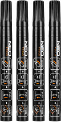 NEO TOOLS Set 4 markere permanente pentru constructii, negre, varf 4, 4 mm, NEO TOOLS (13-850)