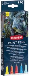 Derwent Liner Derwent Professional, 0.5 mm, pentru suprafete multiple, 5 buc/set, culori mate, varianta 1 (DW-2305518)