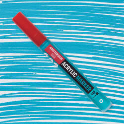 Royal Talens Amsterdam akril filctoll, M - 522, turquoise blue