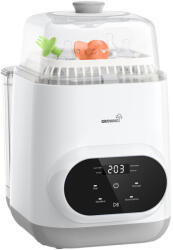  Grownsy Grownsy B01-3 мултифункционален почистващ уред за шишета, 3D сушене, 530 W, бял (B01-3) Бебефон