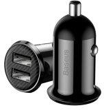 Baseus Grain Pro Autóstöltő 24W - Fekete - 2xUSB CCALLP-01