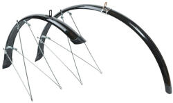 BikeFun Sárvédő Trekking aluplastic FEKETE, 46 mm, 28" (700C)