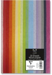 Clairefontaine színes selyempapír 50 × 70 cm - 20 darabos készlet (23139-MPC)