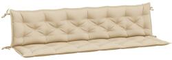 vidaXL 2 db bézs oxford szövet kerti padpárna 200 x 50 x 7 cm 4.95 kg (361738)