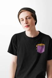 D&B Férfi/Unisex Póló PO00014 Golden Coins Pocket Fekete-Méret XL (PO00014GoldenCoinsPocketBlackX)
