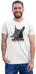 D&B Férfi/Unisex Póló ST00177 Doggo Fehér-Méret M (ST00177DoggoWhiteM)