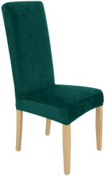HomeDesign Székhuzat, Bútort letakarunk, Bársony, Üvegzöld, Elasztikus, Mosógépben mosható, Vastag anyag, Szennyezés elleni védelem, Különböző formájú székekhez (21A5)