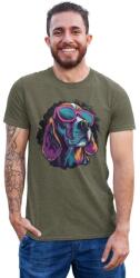 D&B Férfi/Unisex Póló ST00176 Retriever Katonai zöld-Méret L (ST00176RetrieverMilitaryGreenL)
