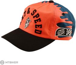 Troy Lee Designs Unstructured Curved sapka, finish line coral/blue ()
