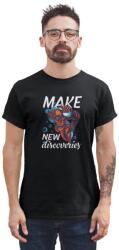 D&B Férfi/Unisex Póló ST00238 New Discoveries Fekete-Méret XL (ST00238NewDiscoveriesBlackXL)