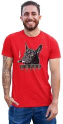 D&B Férfi/Unisex Póló ST00177 Doggo Piros-Méret 2XL (ST00177DoggoRed2XL)