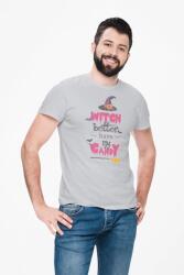 D&B Unisex Póló ST00254 Halloween Szürke-Méret S (ST00254HalloweenGrayS)