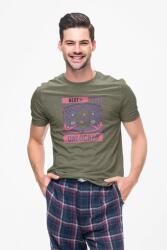 D&B Férfi/Unisex Póló ST00061 Next Level Katonai zöld -Méret 2XL