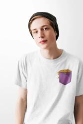 D&B Férfi/Unisex Póló PO00014 Golden Coins Pocket Fehér-Méret XL (PO00014GoldenCoinsPocketWhiteX)