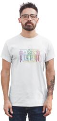 D&B Férfi/Unisex Póló ST00200 Gamer Fehér-Méret L (ST00200GamerWhiteL)