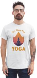 D&B Férfi/Unisex Póló ST00191 Yoga Fehér-Méret M (ST00191YogaWhiteM)