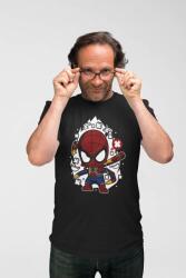 D&B Férfi/Unisex Póló PC00053 Iron Spider Fekete-Méret M (PC00053IronSpiderBlackM)