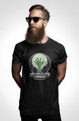 D&B Férfi/Unisex Póló ST00147 You Only Live Fekete-Méret 2XL (ST00147YouOnlyLiveBlack2XL)