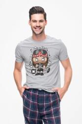 D&B Férfi Unisex Póló PC00003 AXL Rose Szürke-Méret XL (PC00003AXLRoseGrayXL)